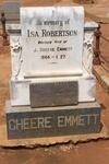 EMMETT J. Cheere & Isa ROBERTSON 1864-1927