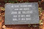 VILLIERS John, de 1862-1942