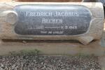 BECKER Frederich Jacobus 1900-1949