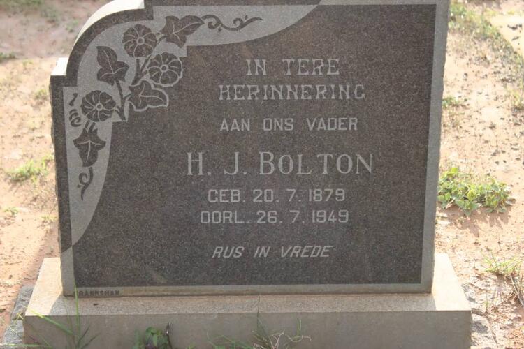 BOLTON H.J. 1879-1949