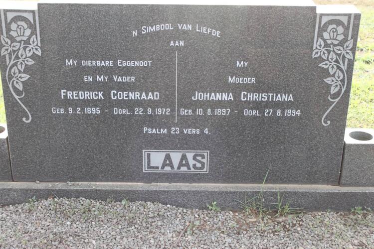 LAAS Fredrick Coenraad 1895-1972 & Johanna Christiana 1897-1994