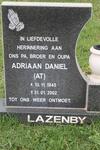 LAZENBY Adriaan Daniel 1945-2002