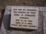 STRAUSS Anna E. nee VISSER 1885-1964