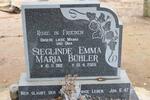 BUHLER Sieglinde Emma Maria 1919-2005