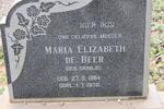 BEER Maria Elizabeth, de nee CRONJE 1884-1970