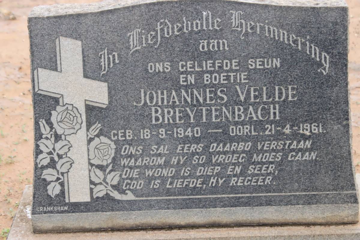 BREYTENBACH Johannes Velde 1940-1961