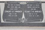 MINKNER Edmund A.F. 1915-1981 & Selma F.M. 1911-1987