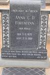FORTMANN Anna C.D. nee HOHLS 1878-1966