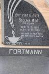 FORTMANN Sellma M.M. nee STEGEN 1903-1965