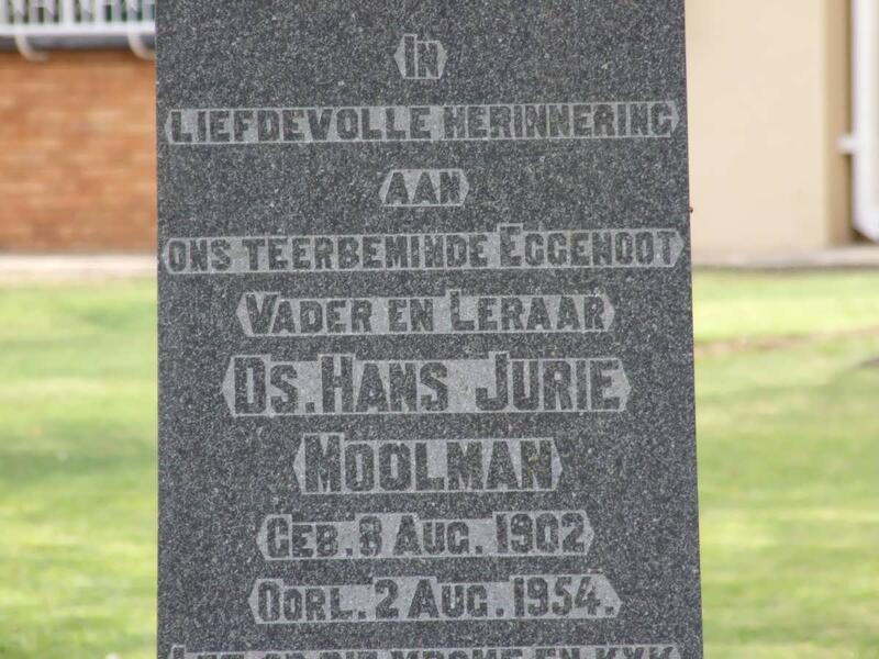 MOOLMAN Hans Jurie 1902-1954