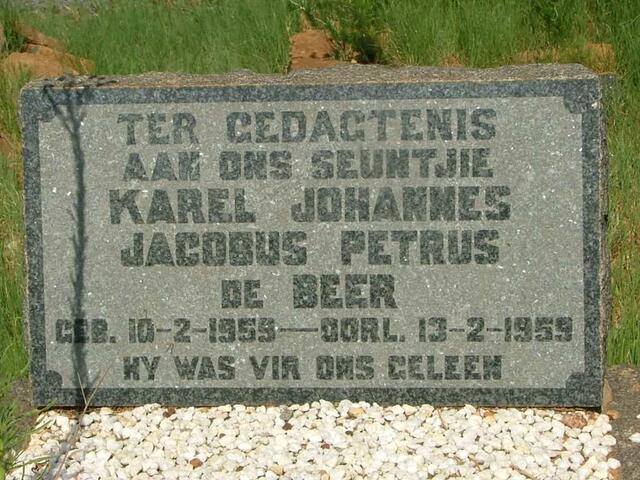 BEER Karel Johannes Jacobus Petrus, de 1959-1959