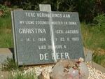 BEER Christina nee JACOBS 1924-1983
