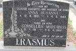 ERASMUS Cornelius Marthinus 1911-1984 & Anna Susanna 1913-1983