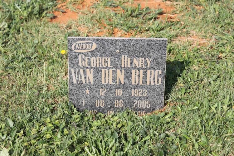 BERG George Henry, van den 1923-2005