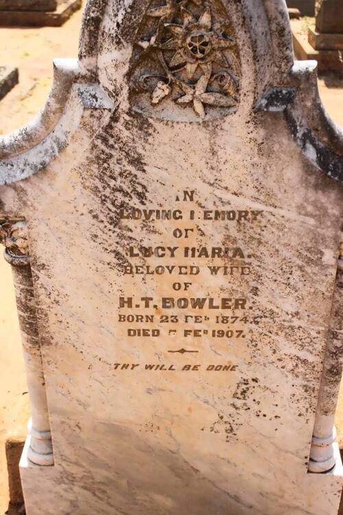 BOWLER Lucy Maria 1874-1907