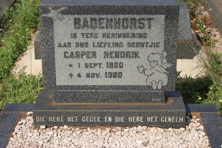 BADENHORST Casper Hendrik 1980-1980