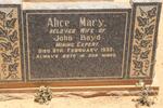 BOYD Alice Mary  -1933