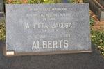 ALBERTS Aletta Jacoba nee VAN ROOYEN 1908-1978