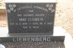 LIEBENBERG Anna Elizabeth 1878-1953