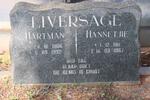 LIVERSAGE Hartman 1906-1992 & Hannetjie 1911-1987