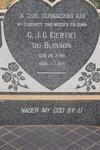 BUISSON G.J.C., du 1911-1971