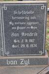 ZYL Jan Hendrik, van 1917-1974