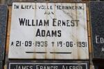 ADAMS William Ernest 1936-1991
