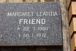 FRIEND Margaret Leatitia 1900-1972