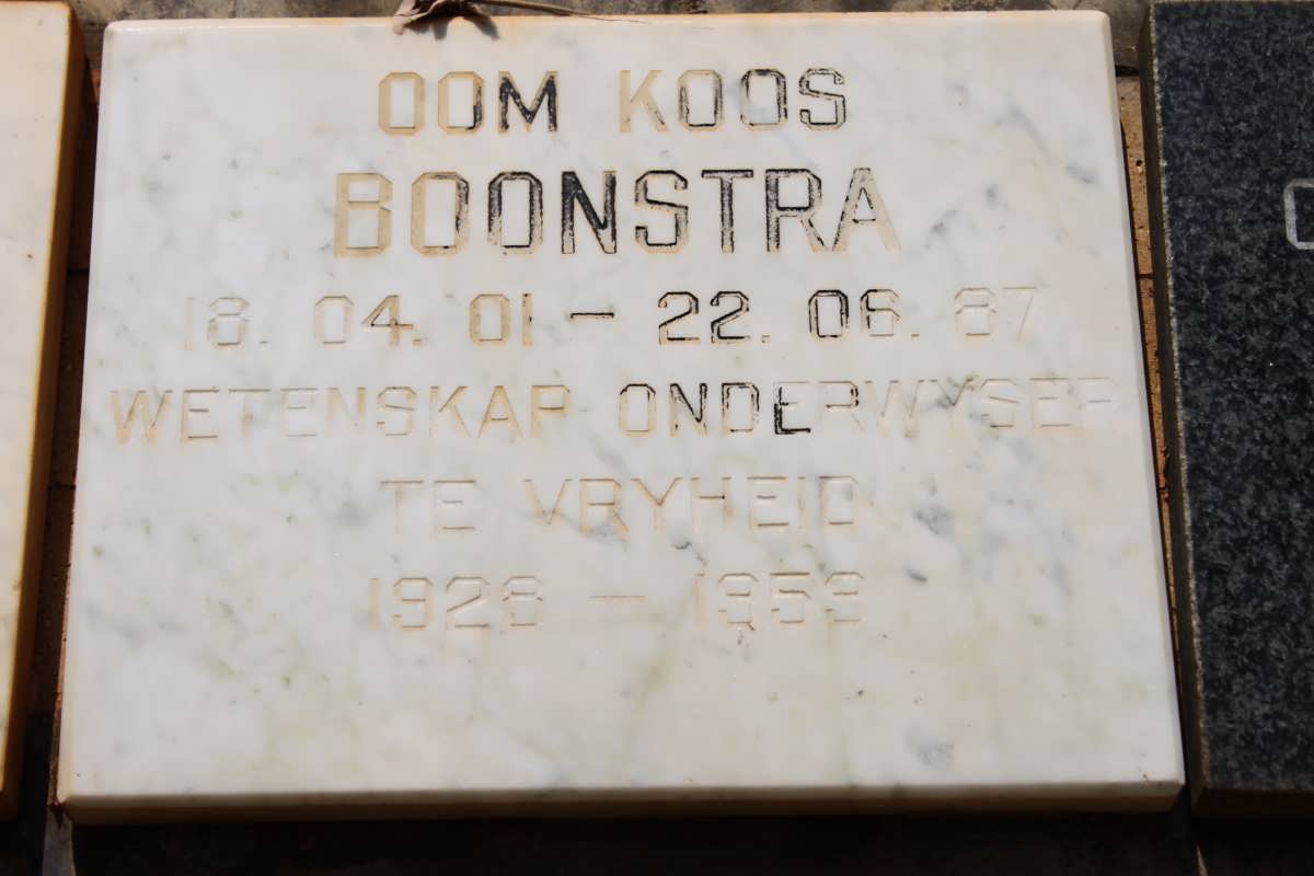 BOONSTRA Koos 1901-1987
