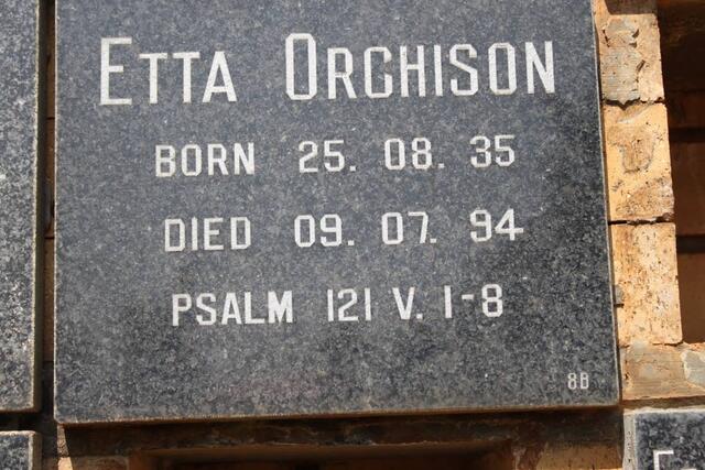 ORCHISON Etta 1935-1994