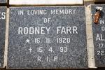 FARR Rodney 1920-1993