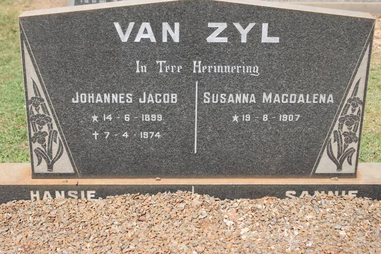 ZYL Johannes Jacob, van 1899-1974 & Susanna Magdalena 1907-