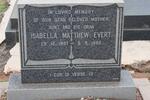 EVERT Isabella Matthew 1897-1982