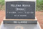LANGE Helena Maria, de nee BRINK 1924-1981