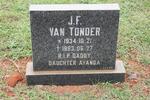 TONDER J.F., van 1934-1993