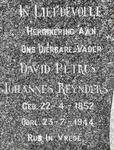 REYNDERS David Petrus Johannes 1852-1942 & Sophia Jacomina OLIVIER 1861-1936
