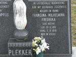 PLEKKER Johannes Philippus 1919-2003 & Francina Wilhelmina Fredrika BOTHA 1916-1976