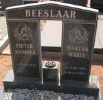 BEESLAAR Pieter Andries 1917- & Martha Maria 1921-1994