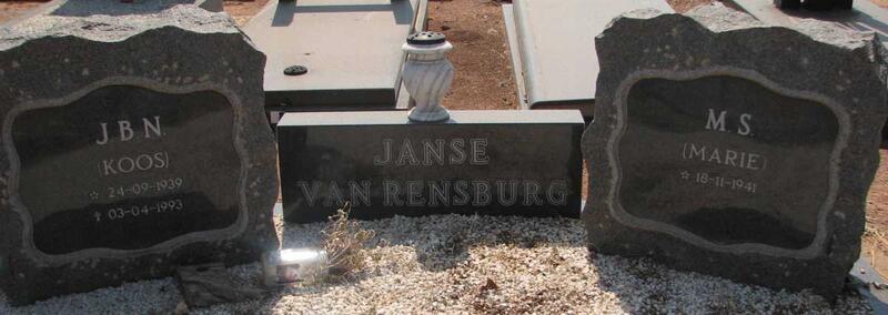 RENSBURG J.B.N., Janse van 1939-1993 & M.S. 1941-