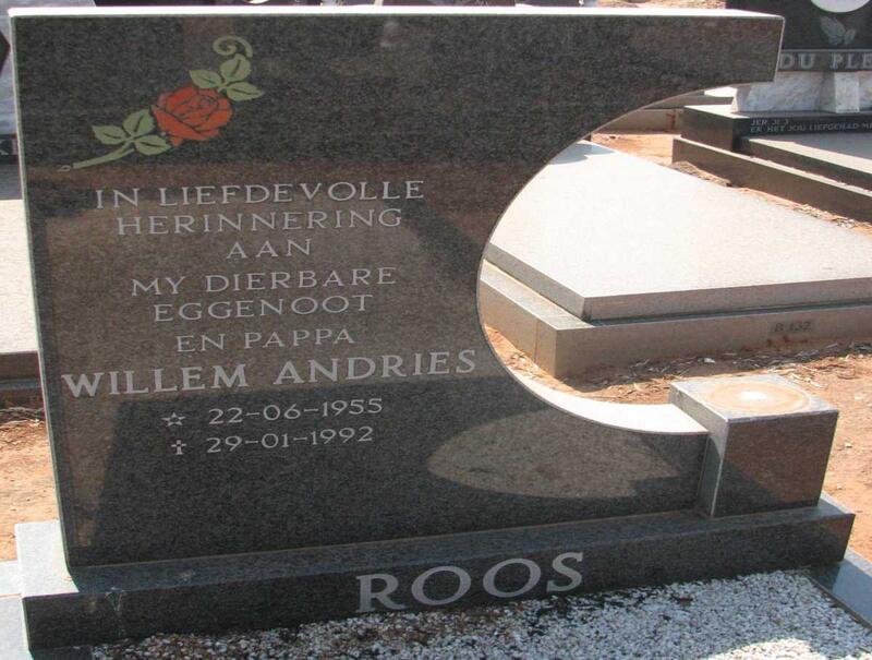 ROOS Willem Andries 1955-1992