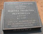 GOUWS Martha Francina Petronella 1917-2000
