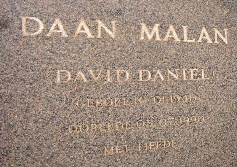 MALAN David Daniel 1940-1990