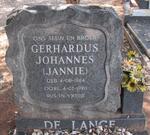 LANGE Gerhardus Johannes, de 1964-1990