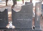 MALAN Susanna Elizabeth nee LATEGAN 1927-1989