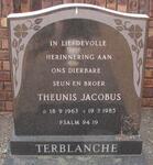 TERBLANCHE Theunis Jacobus 1963-1985