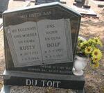 TOIT Dolf, du 1909-1991 & Rusty 1913-1984