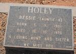 HOLEY Bessie 1901-1976