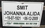 SMIT Johanna Alida 1921-2009
