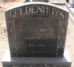 GELDENHUYS A.C. 1893-1976