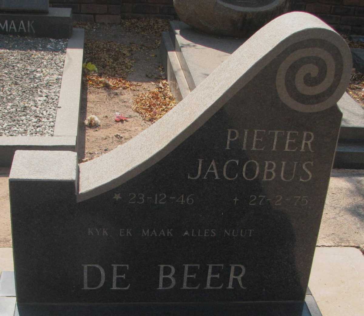 BEER Pieter Jacobus, de 1946-1975
